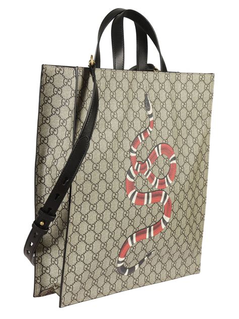 gucci snakeskin tote